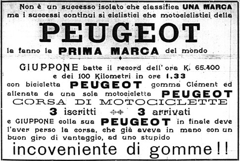 1903 Giuppone record dell ora