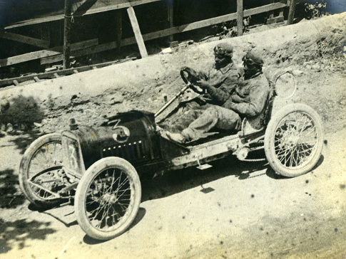 1908 Coppa di Catalogna - Giosuè Giuppone e Paul Péan su Lion-Peugeot