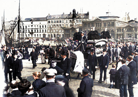 1910 Il Corteo funebre di Giuppone a Boulogne